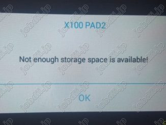 Xtool X100 Pad2 Not Enough Storage Space Solution 01